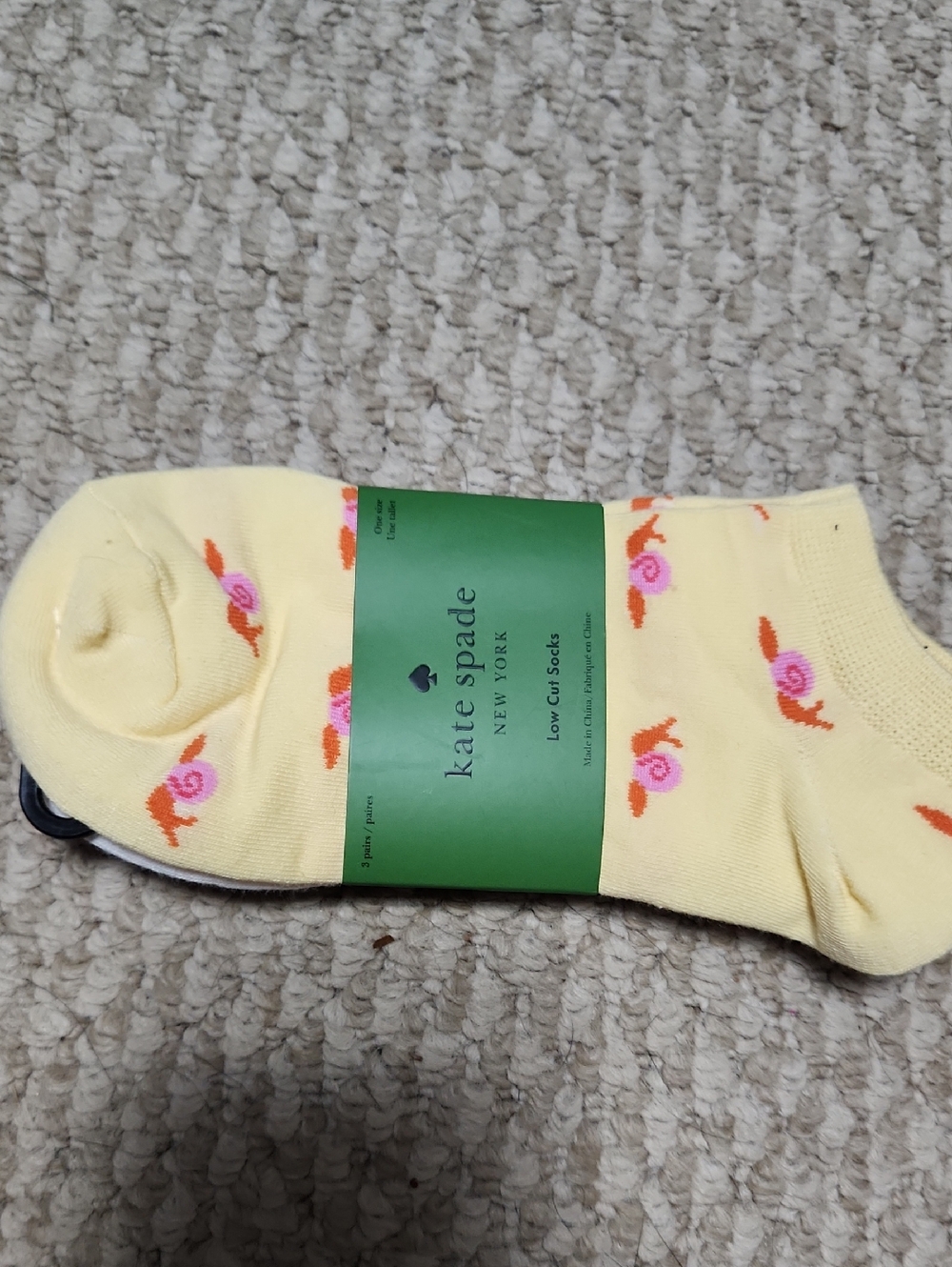 kate spade 3 Pairs Of Low-Cut Socks
